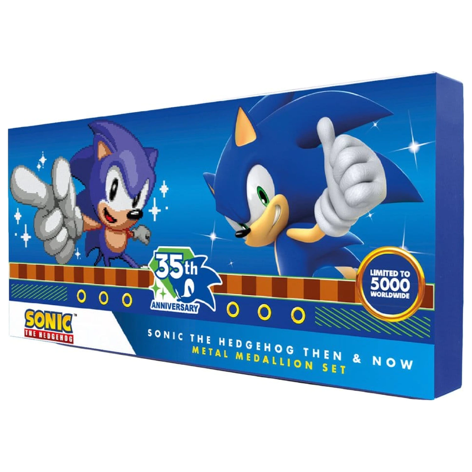 Sonic the Hedgehog Súprava medailónov 35. výročie Then & Now Limitovaná edícia produktová fotografia