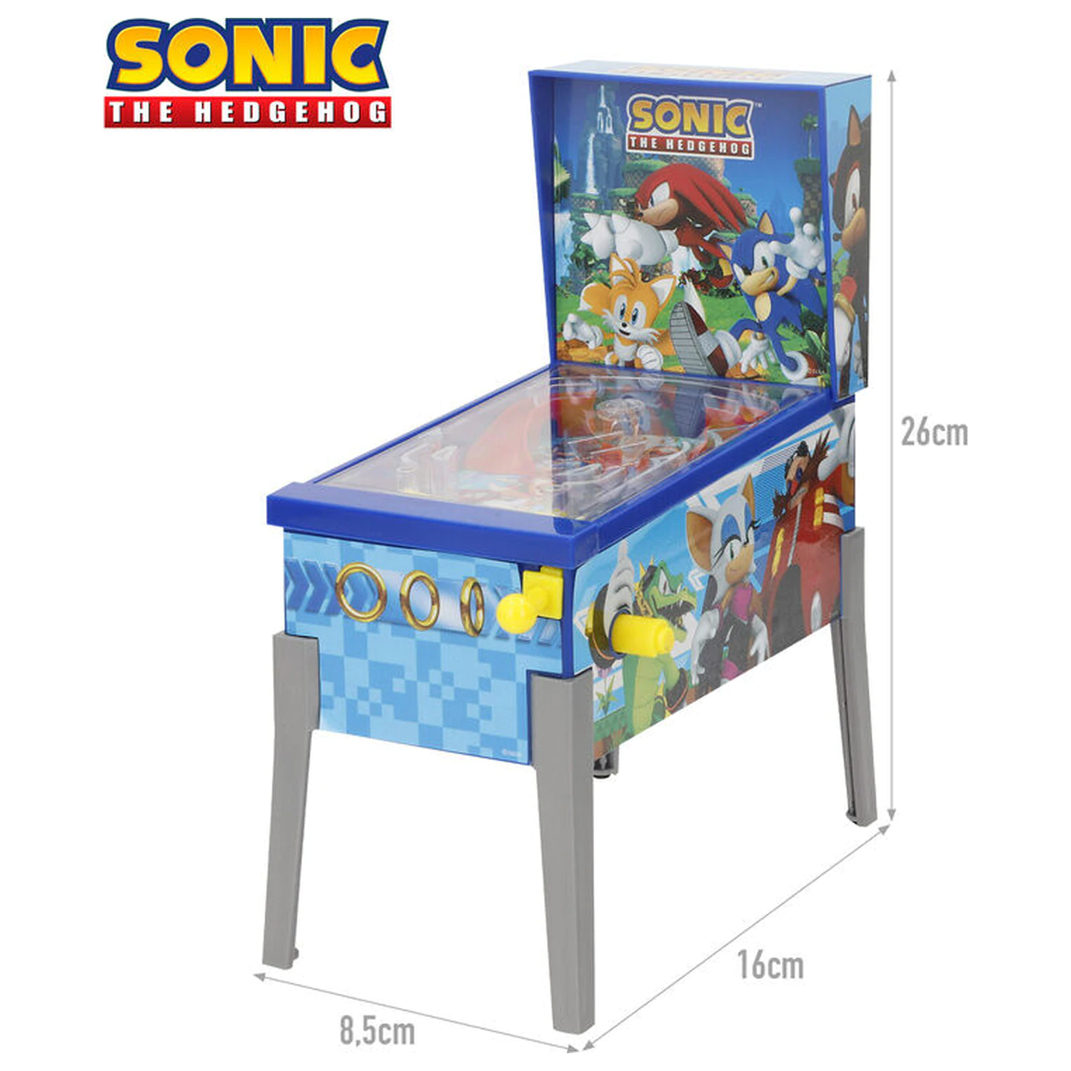 Sonic the Hedgehog mini arkádový pinball produktová fotografia