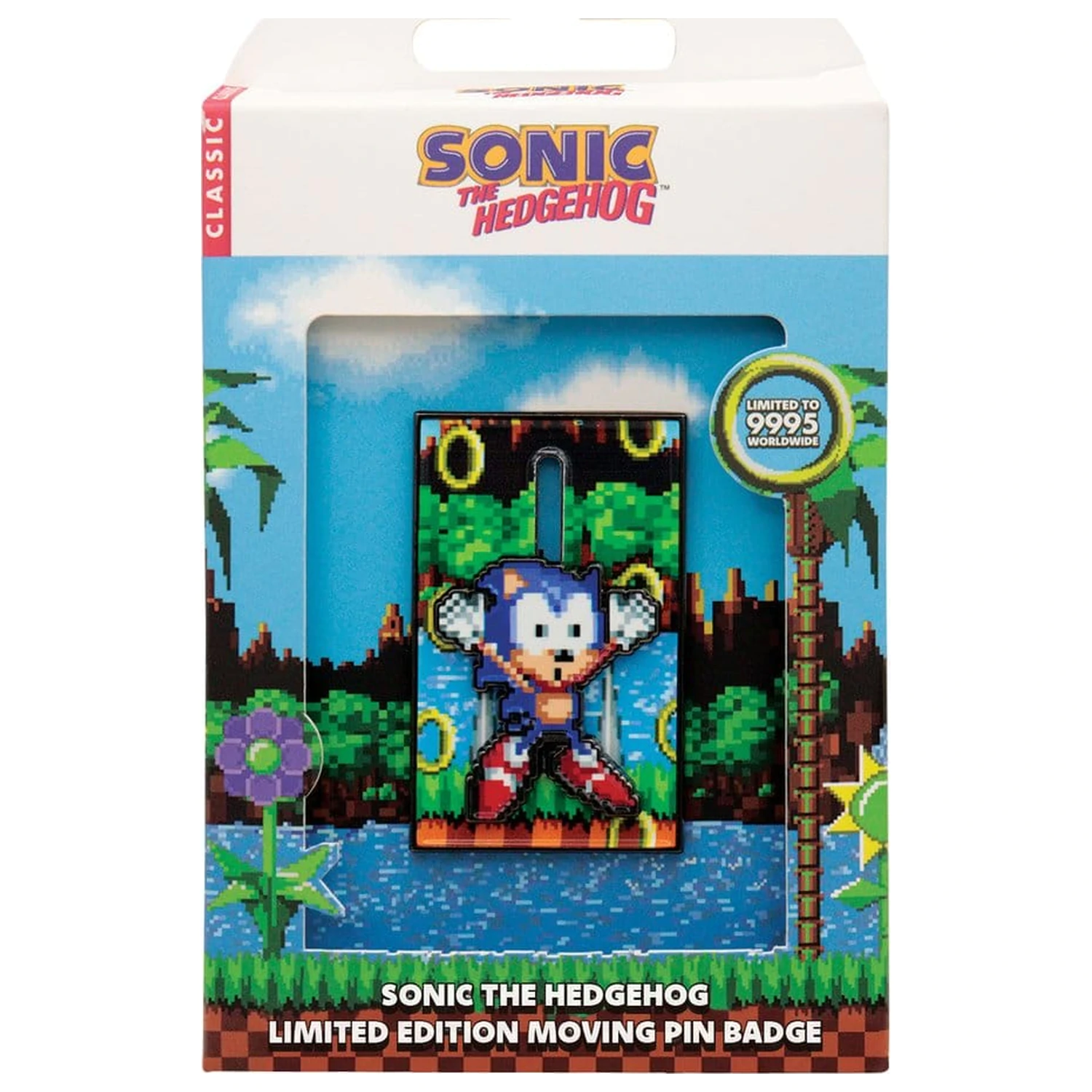 Sonic The Hedgehog Pohyblivý odznak s kolíkom produktová fotografia