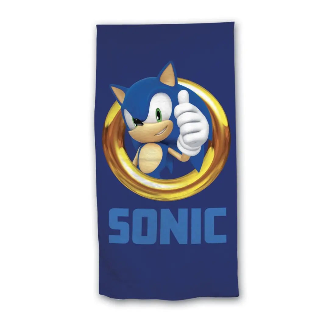 Sonic the Hedgehog bavlnený plážový osuška, rozmery 70x140 cm termékfotó