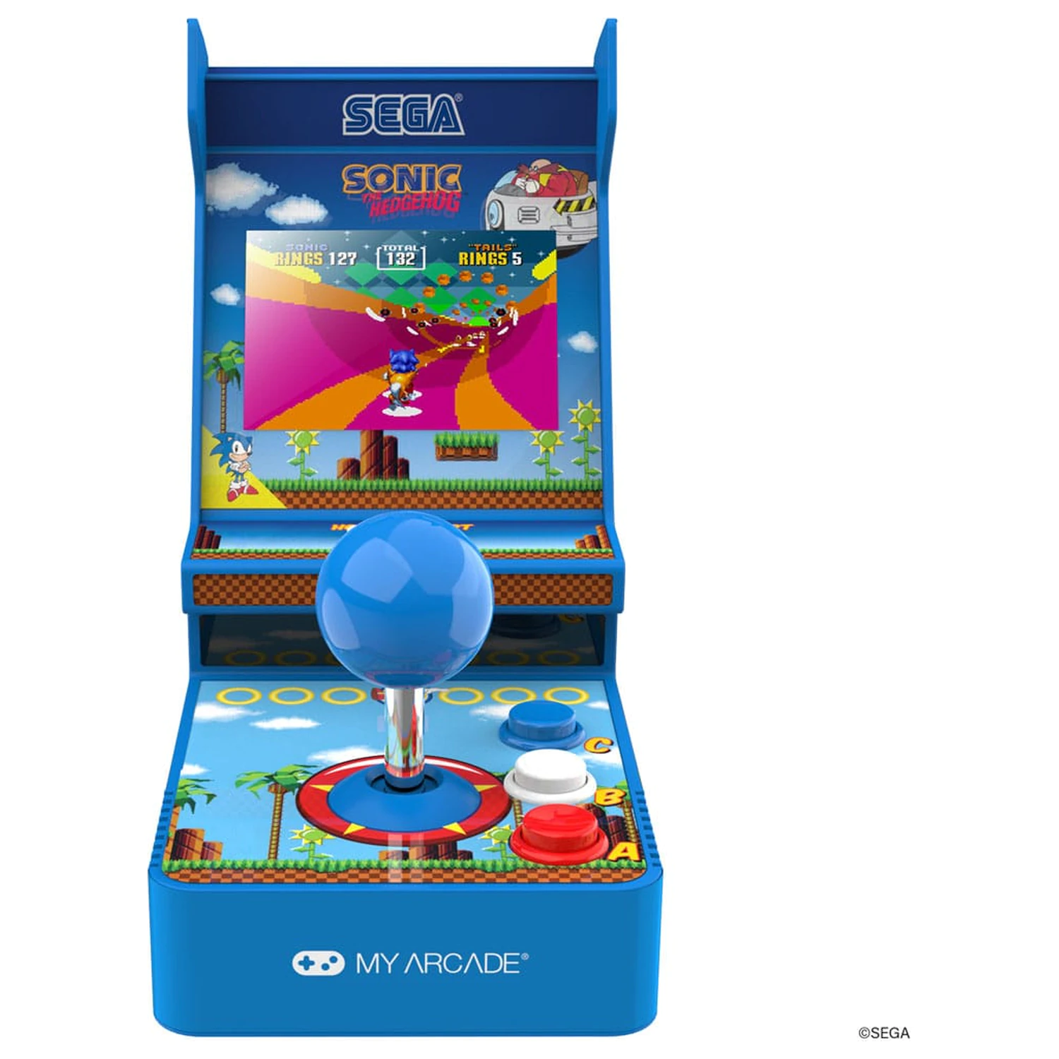 Sonic The Hedgehog Prenosný Retro Arcade Joystick Player produktová fotografia