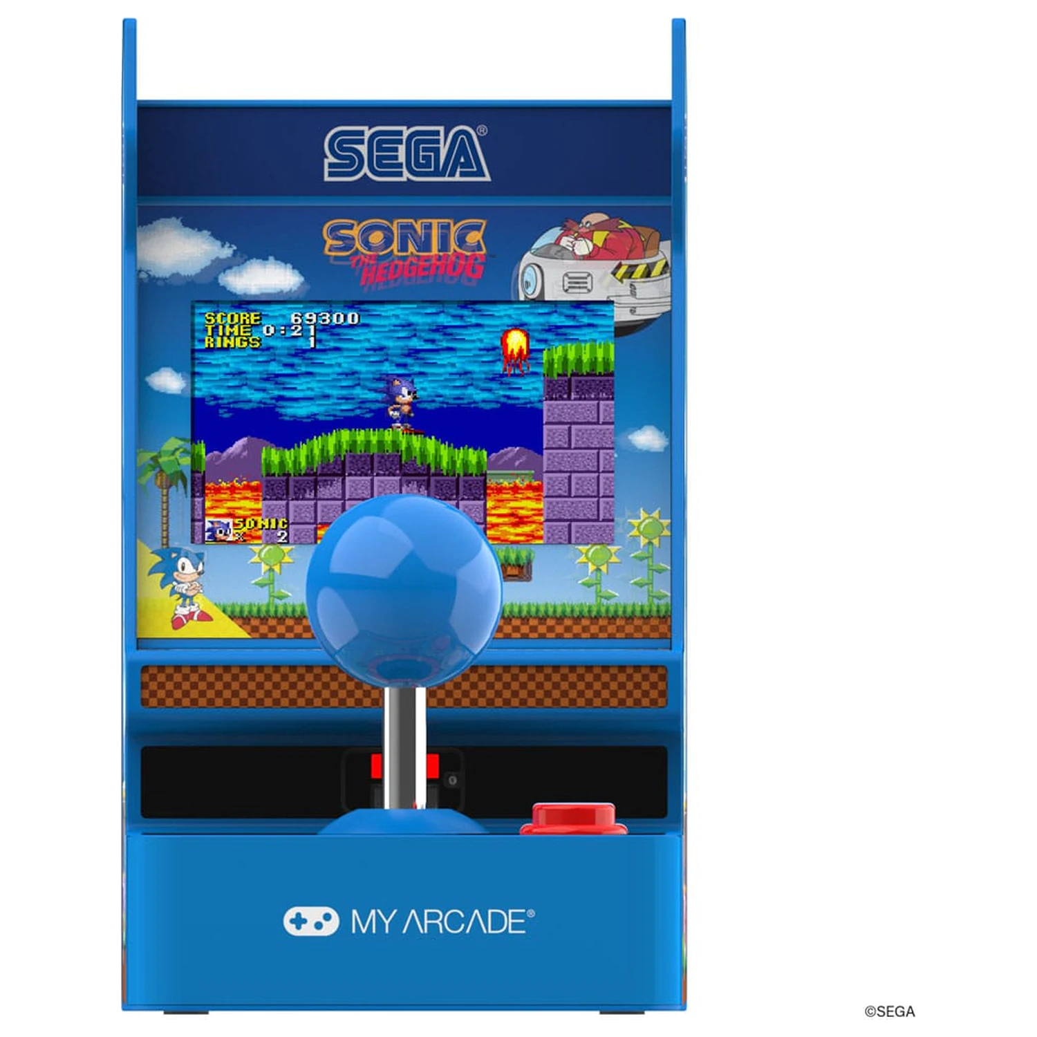 Sonic The Hedgehog Prenosný Retro Arcade Joystick Player produktová fotografia