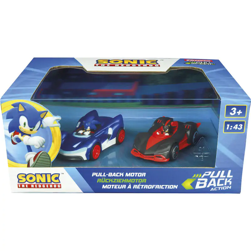 Sonic the Hedgehog Pull Speed Team Sonic Racing Sonic Vs Shadow balenie 2 autá produktová fotografia