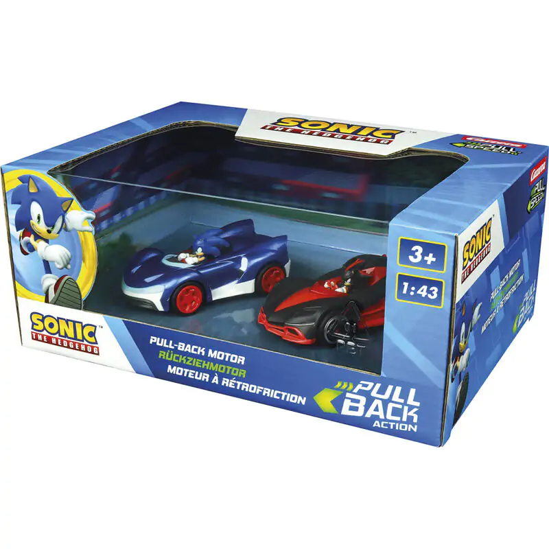 Sonic the Hedgehog Pull Speed Team Sonic Racing Sonic Vs Shadow balenie 2 autá produktová fotografia