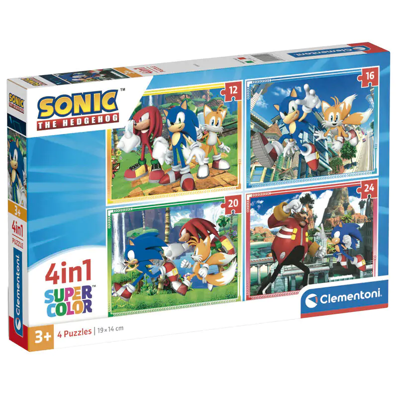 Sonic the Hedgehog puzzle 12-16-20-24 dielikov produktová fotografia