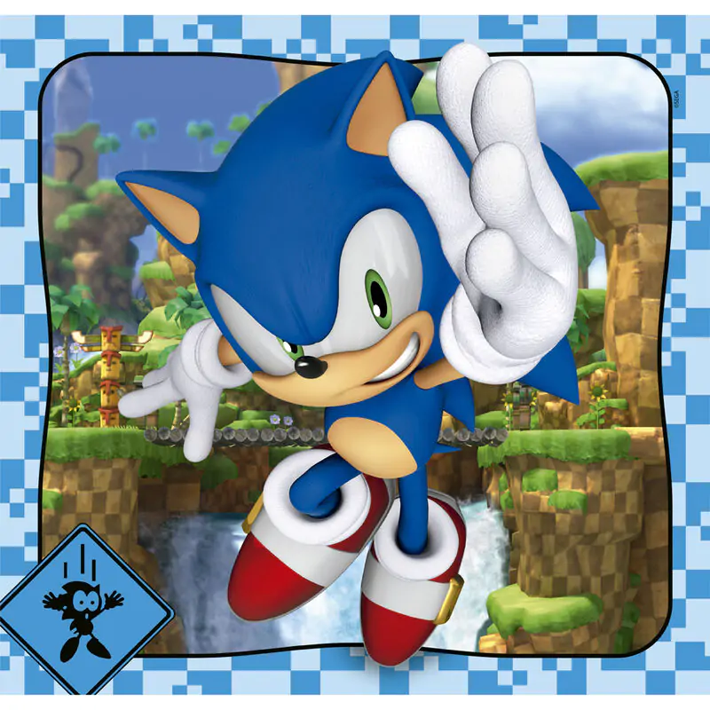 Sonic the Hedgehog puzzle 3x48 ks termékfotó