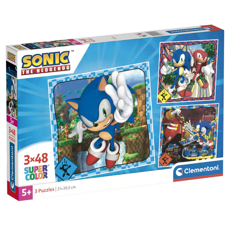 Sonic the Hedgehog puzzle 3x48 ks termékfotó