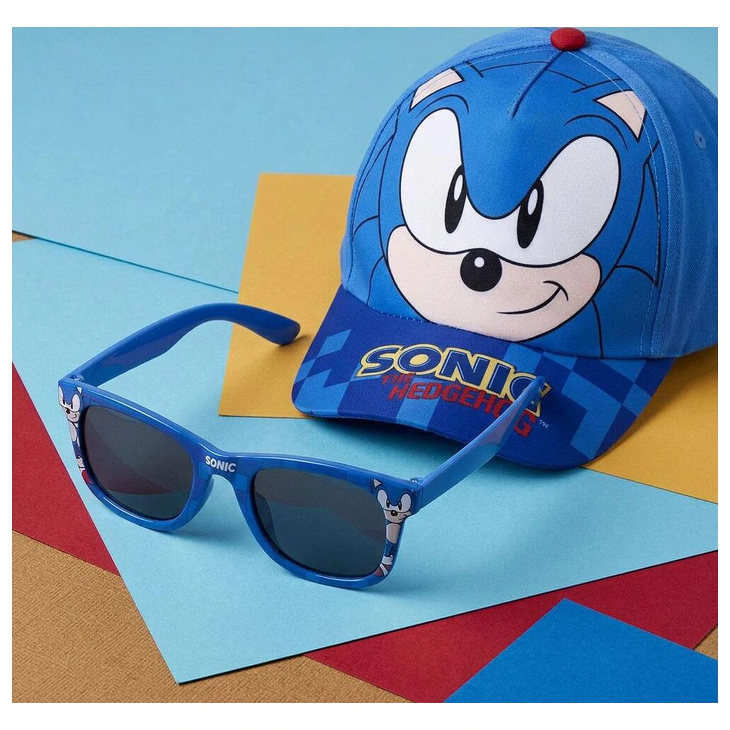 Sonic The Hedgehog set šiltovka + slnečné okuliare produktová fotografia