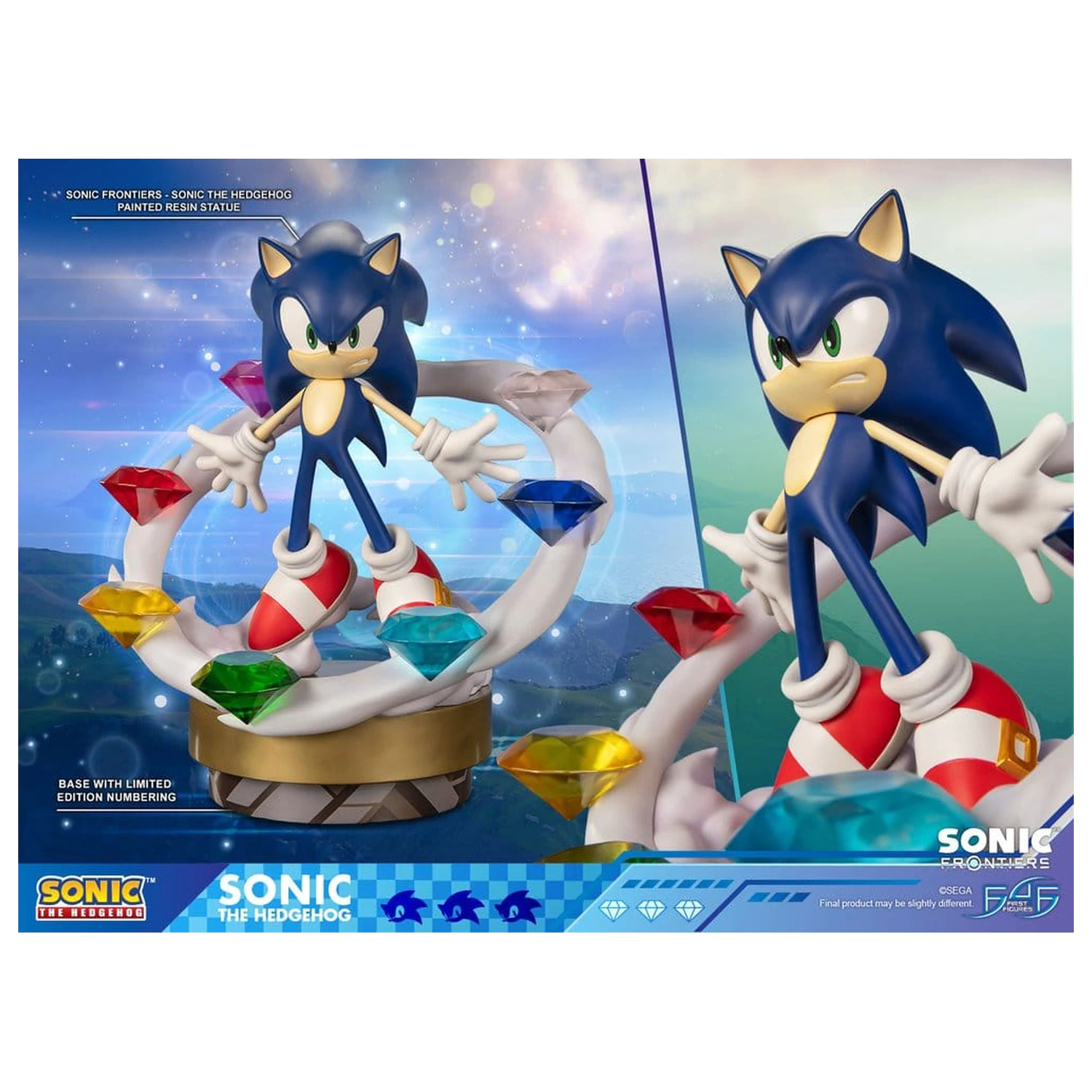 Sonic The Hedgehog Sonic Frontiers živicová socha Sonic 42 cm produktová fotografia