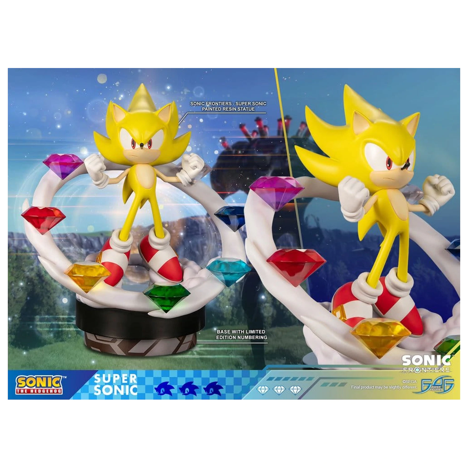 Sonic The Hedgehog Sonic Frontiers živicová socha Super Sonic 45 cm produktová fotografia
