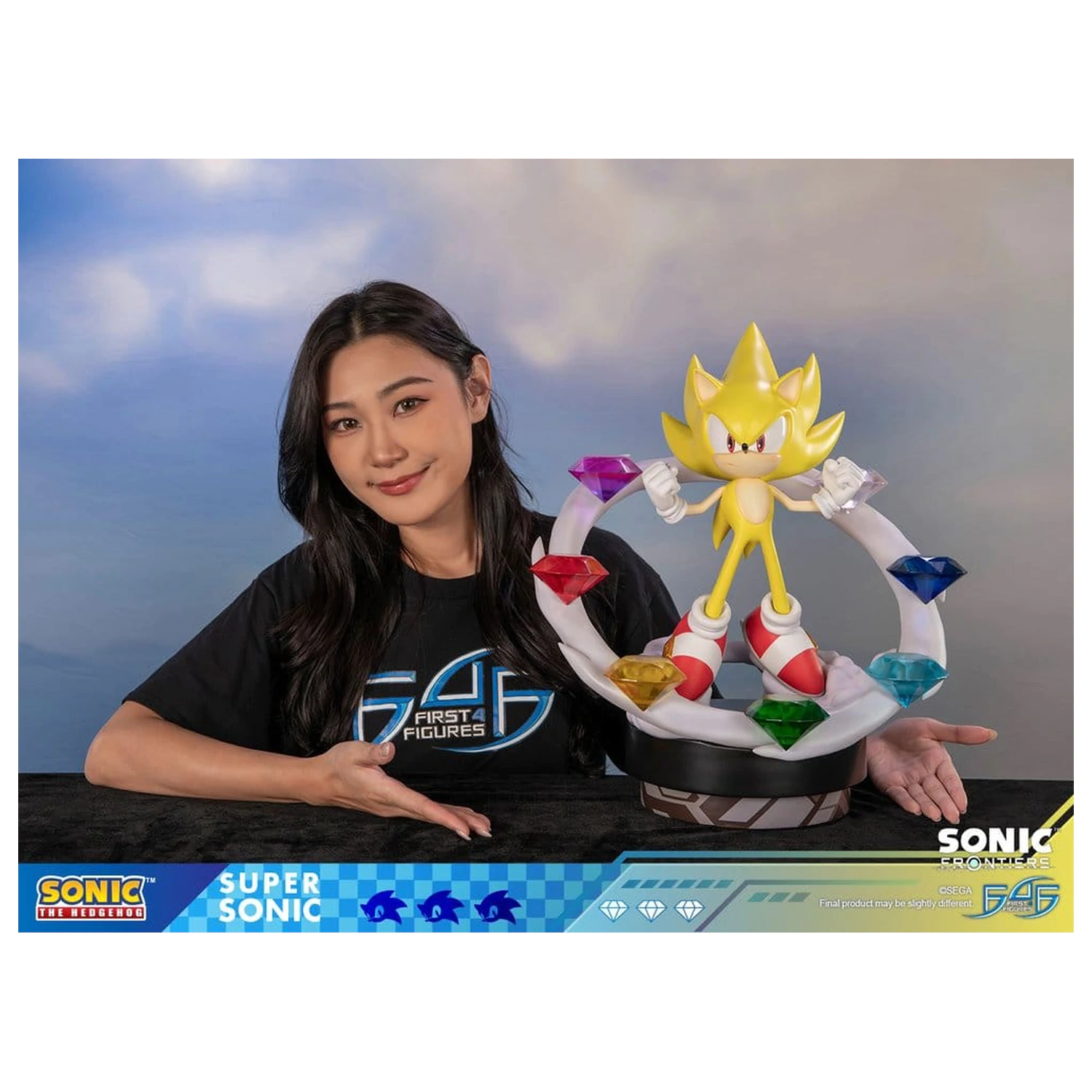 Sonic The Hedgehog Sonic Frontiers živicová socha Super Sonic 45 cm produktová fotografia