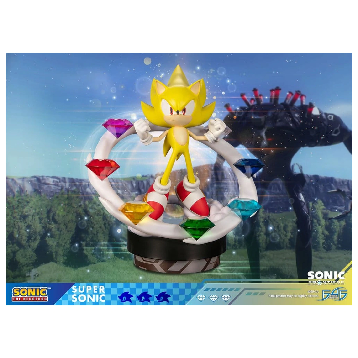 Sonic The Hedgehog Sonic Frontiers živicová socha Super Sonic 45 cm produktová fotografia