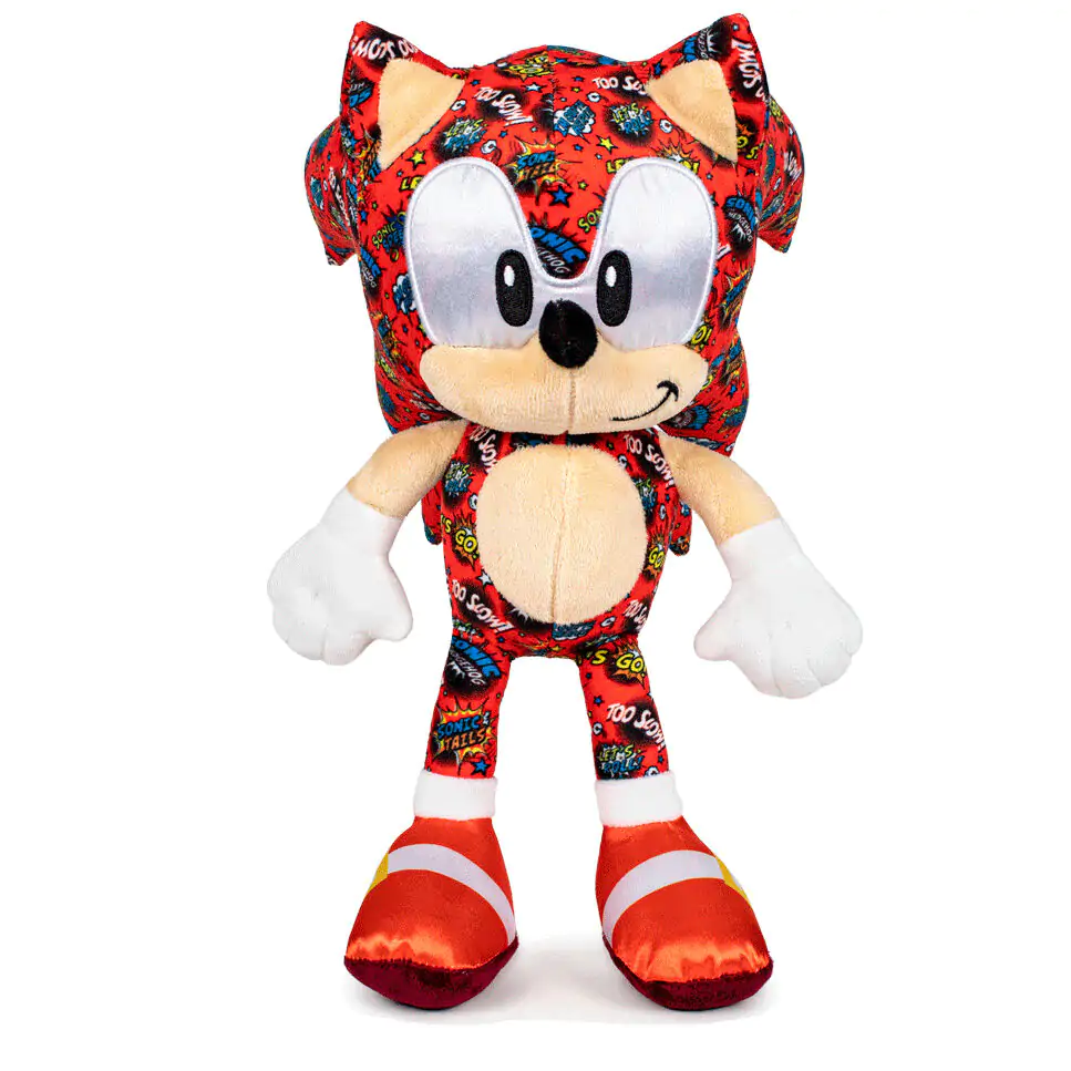 Sonic the Hedgehog Sonic Red Comic plyšová figúrka 30 cm termékfotó