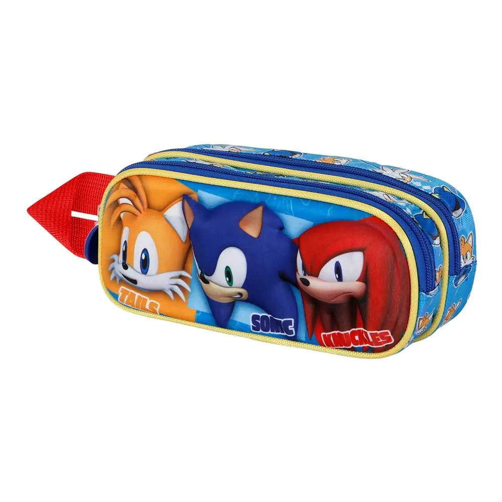 Sonic the Hedgehog Trio 3D dvojité puzdro na ceruzky produktová fotografia
