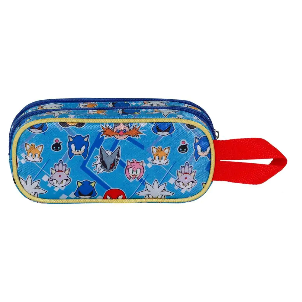Sonic the Hedgehog Trio 3D dvojité puzdro na ceruzky produktová fotografia