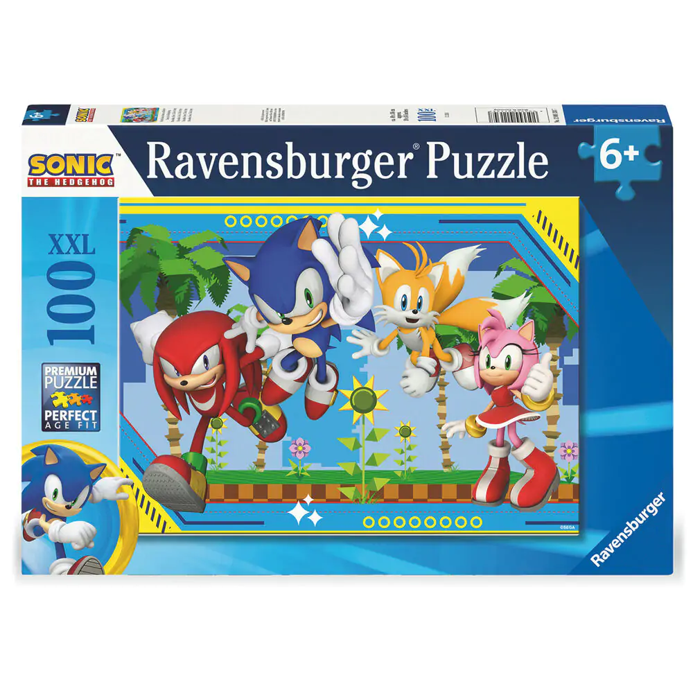 Sonic the Hedgehog XXL puzzle 100 dielikov produktová fotografia
