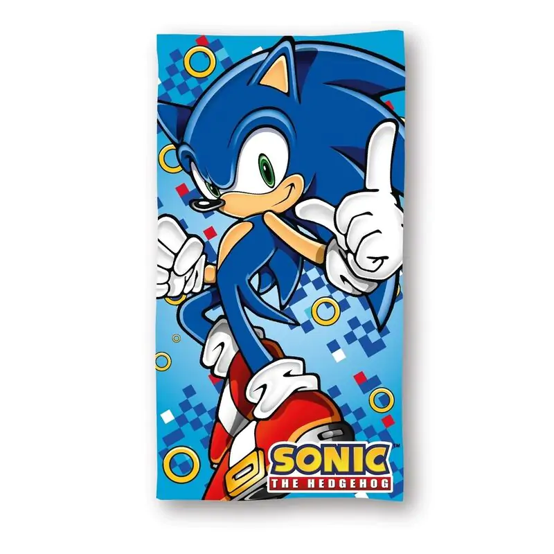 Sonic the Hedgehog mikrovláknová plážová osuška produktová fotografia