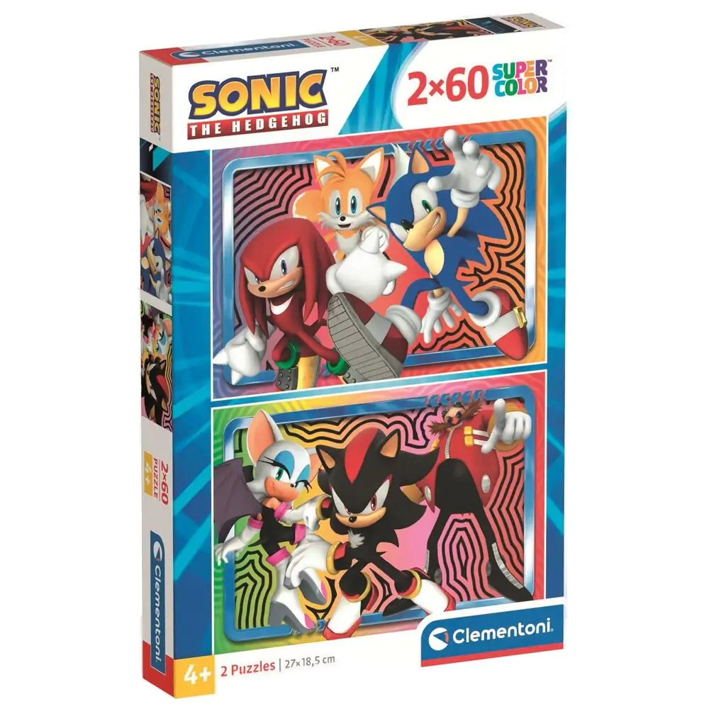 Sonic the Hedgehog puzzle 2 x 60 dielikov produktová fotografia