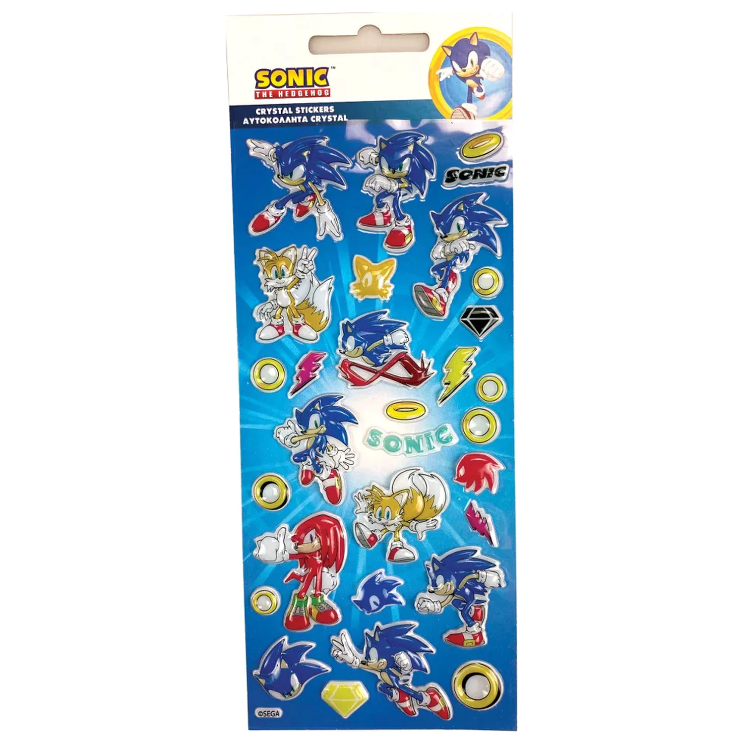 Sonic Trio bublinková nálepka produktová fotografia