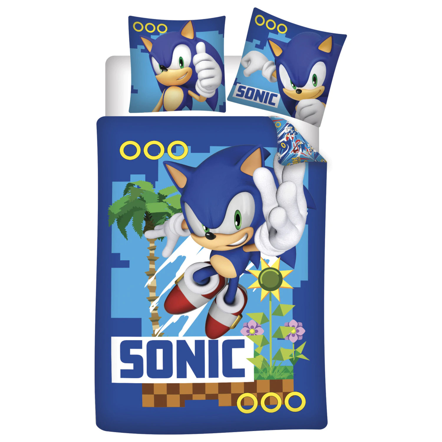 Sonic Turbo Kids, Škôlkarsky poťah na perinu produktová fotografia