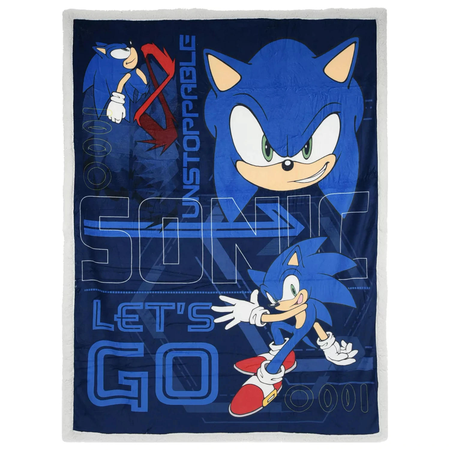 Sonic Unstoppable sherpa deka 140x190 cm produktová fotografia