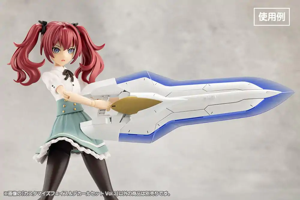 Sousai Shojo Teien Model Kit Accessory Set 1/10 Sada prispôsobených tvárí a obtlačkov Vol. 3 produktová fotografia