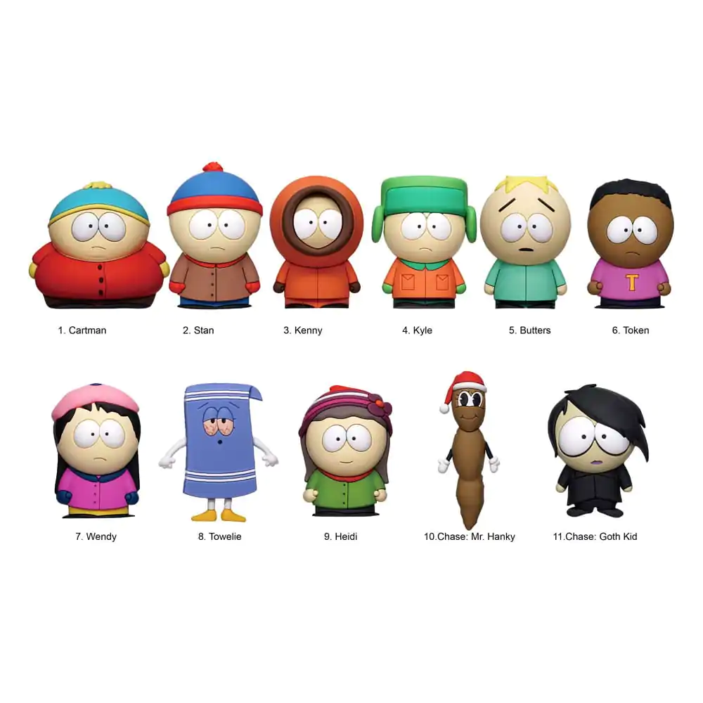 South Park 3D PVC klipy na tašky Mystery Bag produktová fotografia