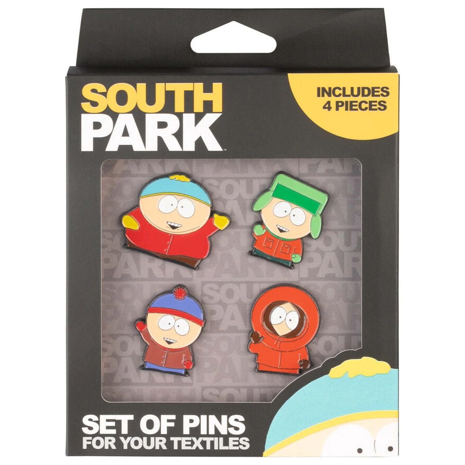 South Park sada 4 odznakov produktová fotografia