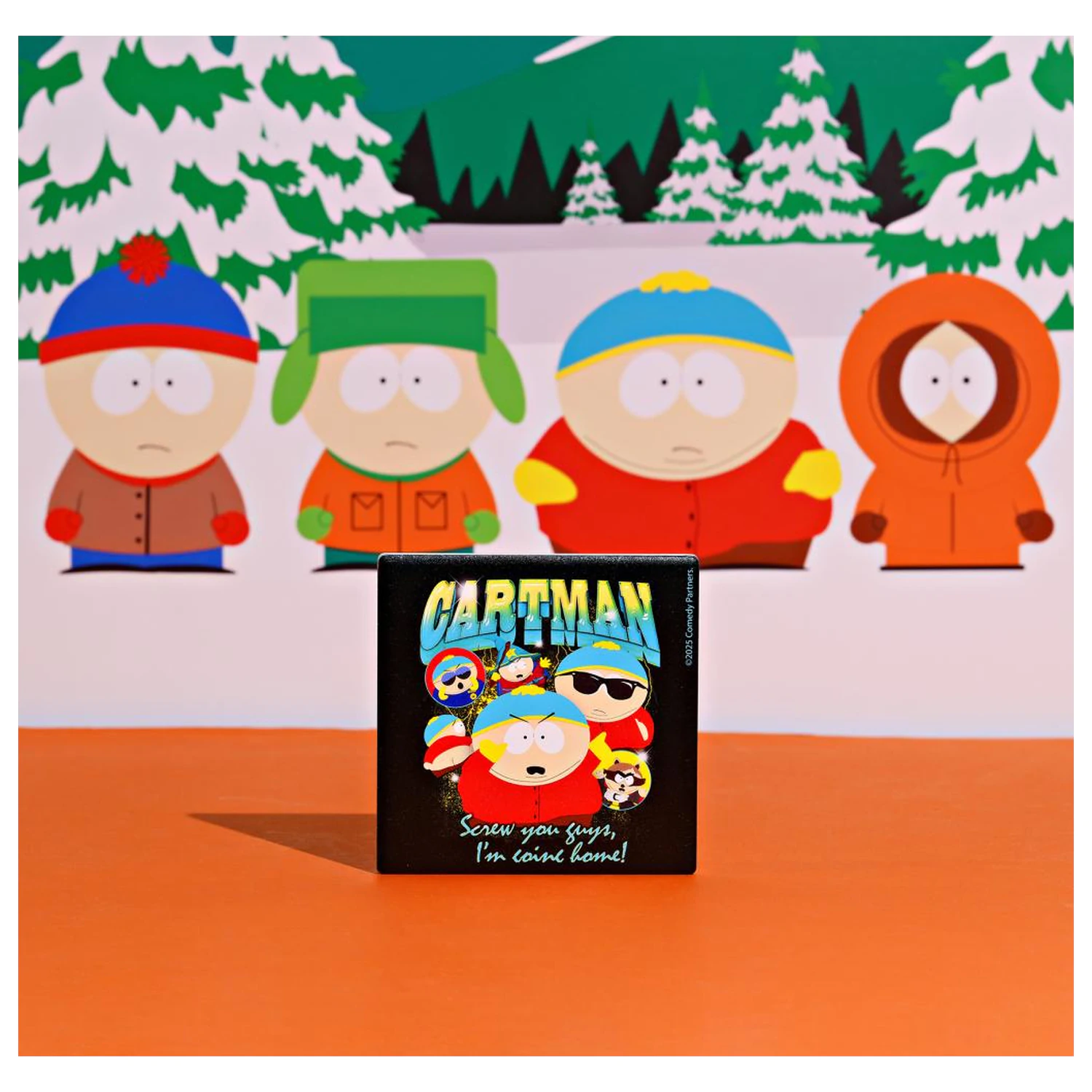 South Park Cartman keramická štvorcová podložka pod pohár produktová fotografia