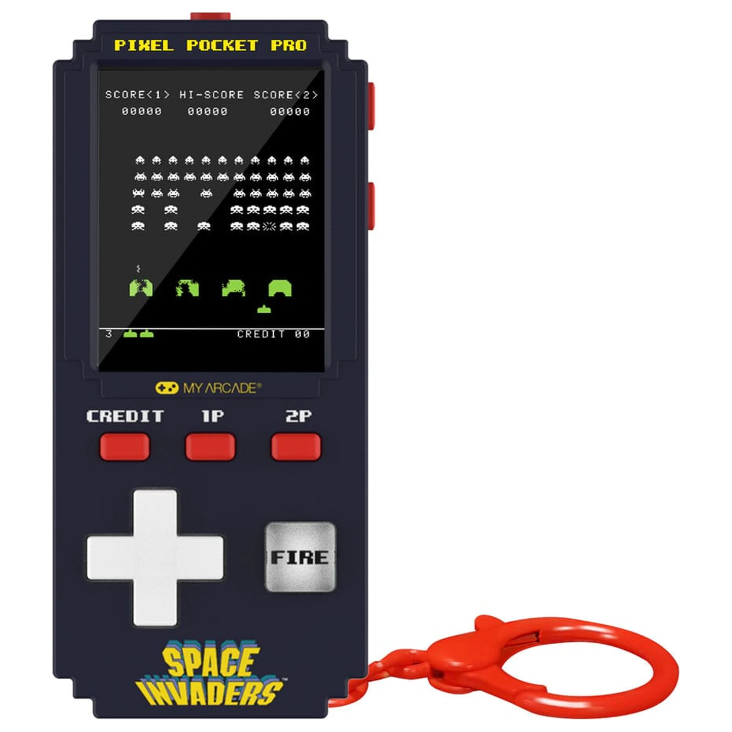 Space Invaders prenosný herný systém Pixel Pocket Pro produktová fotografia