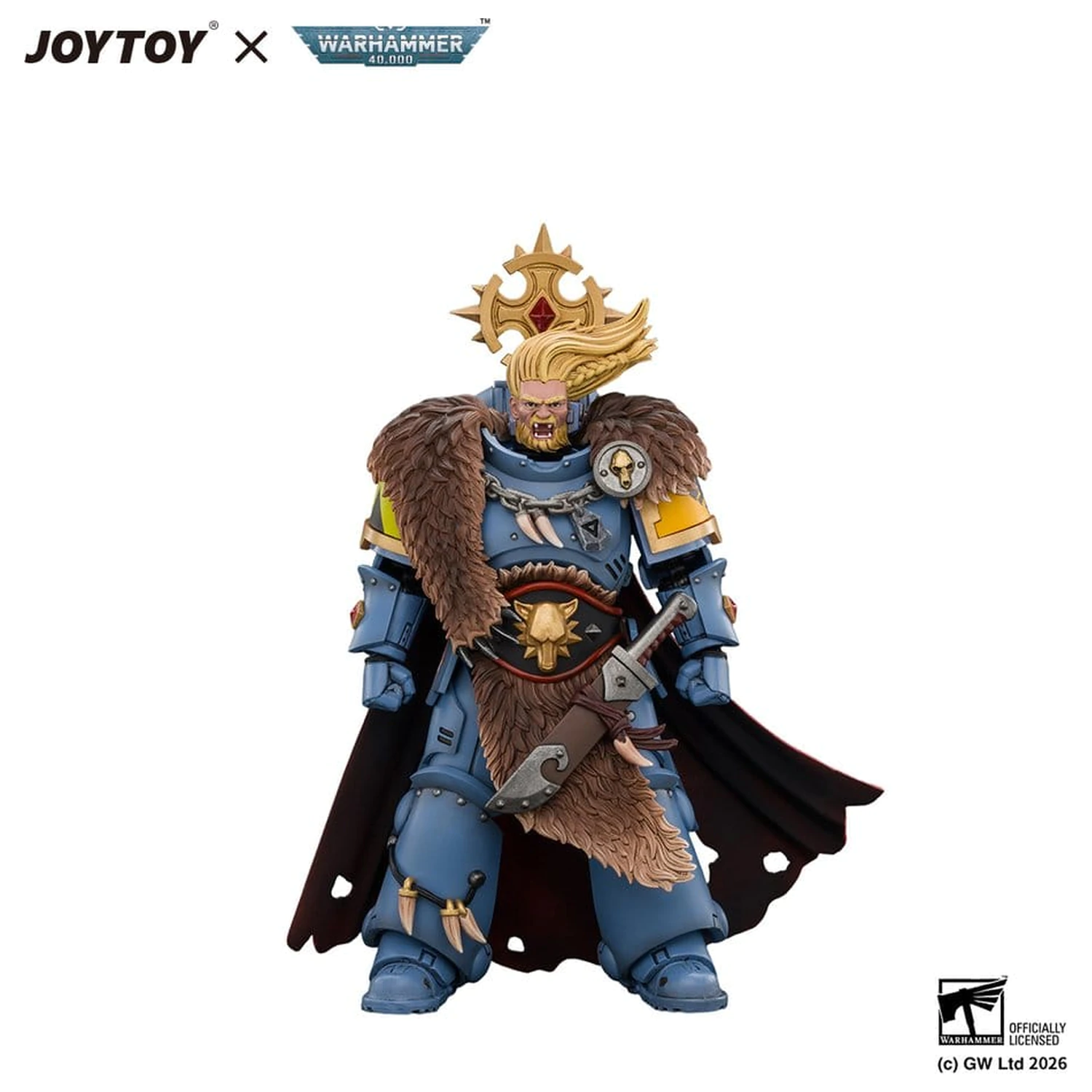 Space Marine akčná figúrka Space Wolves Wolf Guard Battle Leader 12 cm produktová fotografia