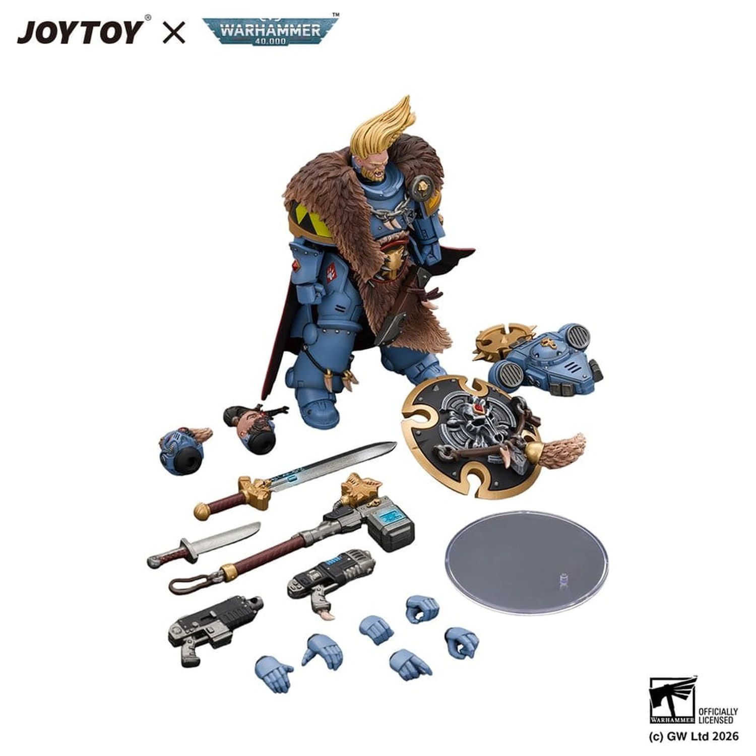 Space Marine akčná figúrka Space Wolves Wolf Guard Battle Leader 12 cm produktová fotografia