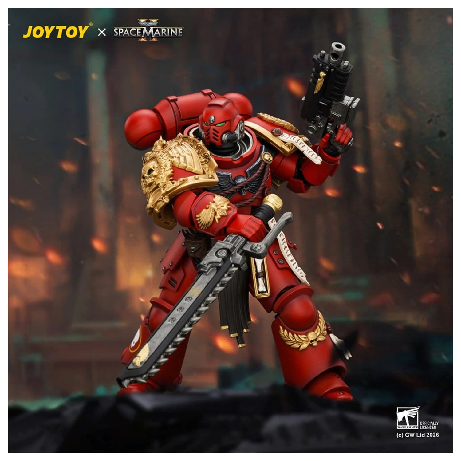 Space Marine Game Edition akčná figúrka Blood Angels Veteran 12 cm produktová fotografia