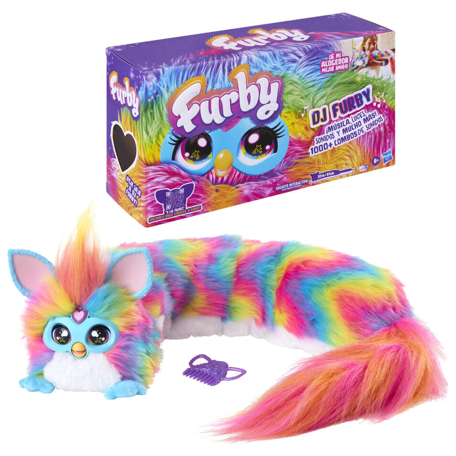 Španielsky Furby DJ interaktívna bábika produktová fotografia