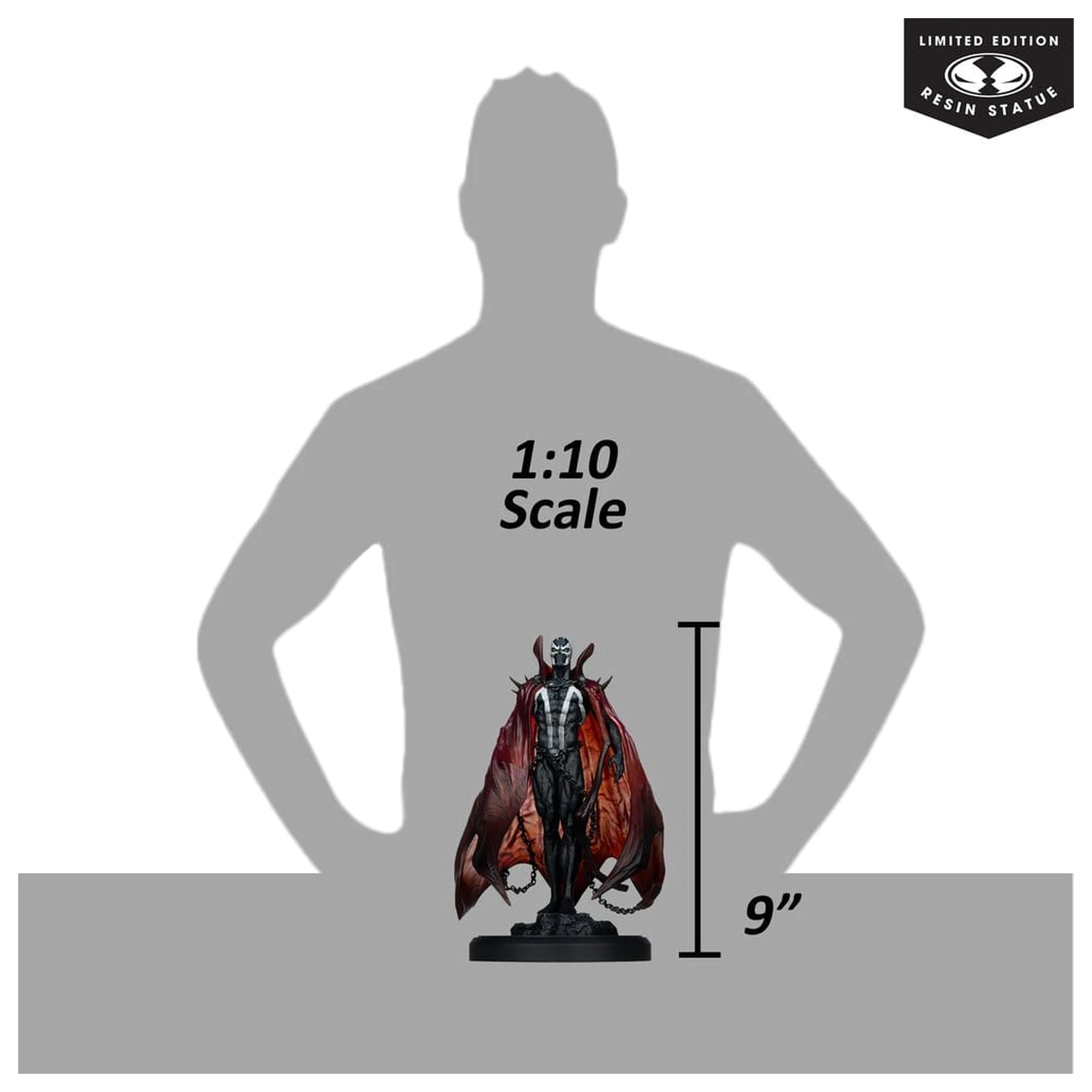 Spawn Black White & Red All Over socha 1/10 Spawn od Pupeteer Lee 23 cm produktová fotografia