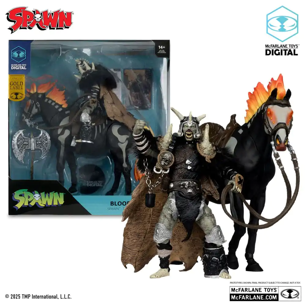 Spawn Akčná figúrka Bloodaxe with Horse (Spawn: The Dark Ages) (McFarlane Toys 30th Anniversary) (Gold Label) 18 cm produktová fotografia