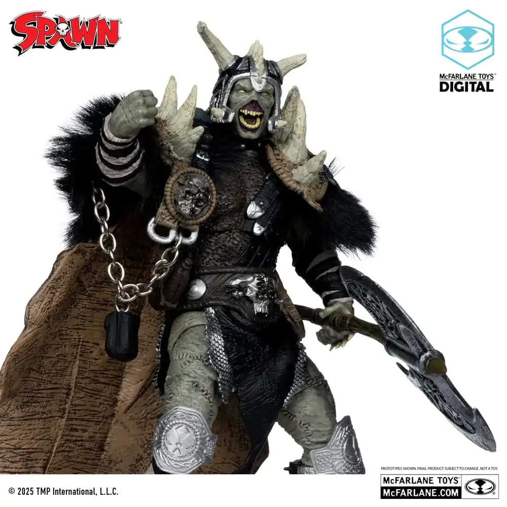 Spawn Akčná figúrka Bloodaxe with Horse (Spawn: The Dark Ages) (McFarlane Toys 30th Anniversary) (Gold Label) 18 cm produktová fotografia