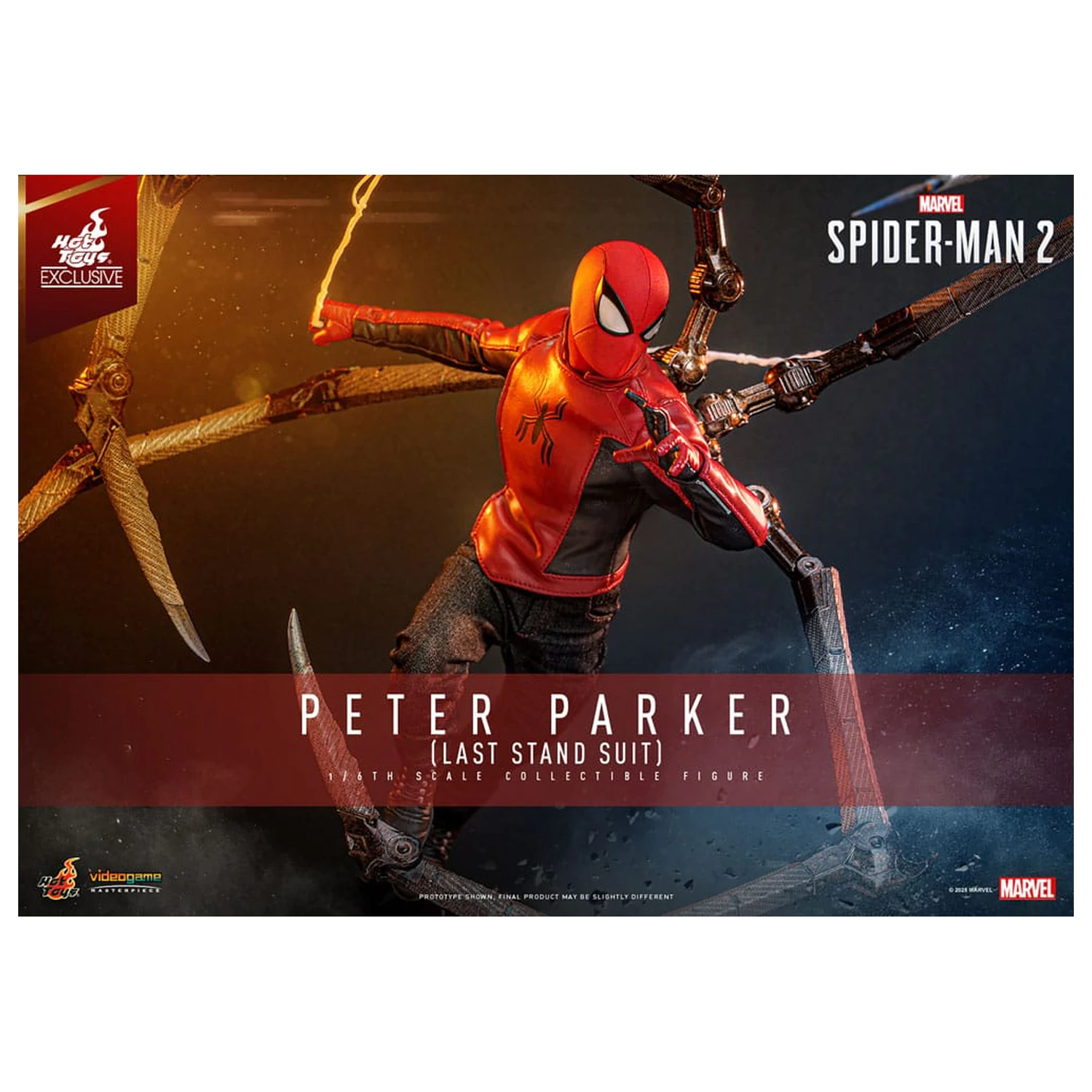 Spider-Man 2 akčná figúrka 1/6 Peter Parker (Last Stand Suit) Hot Toys Exclusive 30 cm produktová fotografia