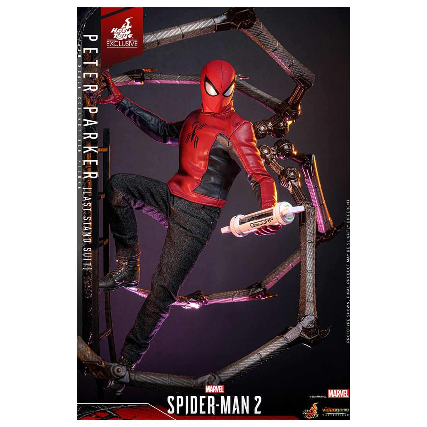 Spider-Man 2 akčná figúrka 1/6 Peter Parker (Last Stand Suit) Hot Toys Exclusive 30 cm produktová fotografia