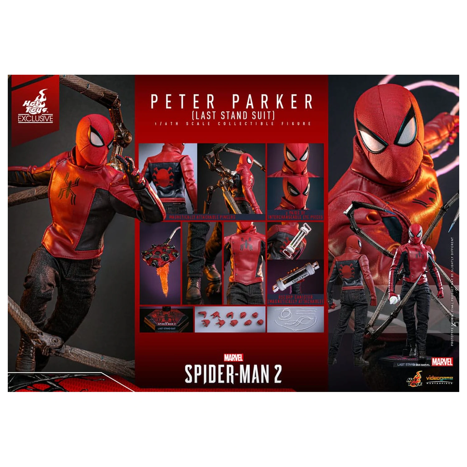 Spider-Man 2 akčná figúrka 1/6 Peter Parker (Last Stand Suit) Hot Toys Exclusive 30 cm produktová fotografia
