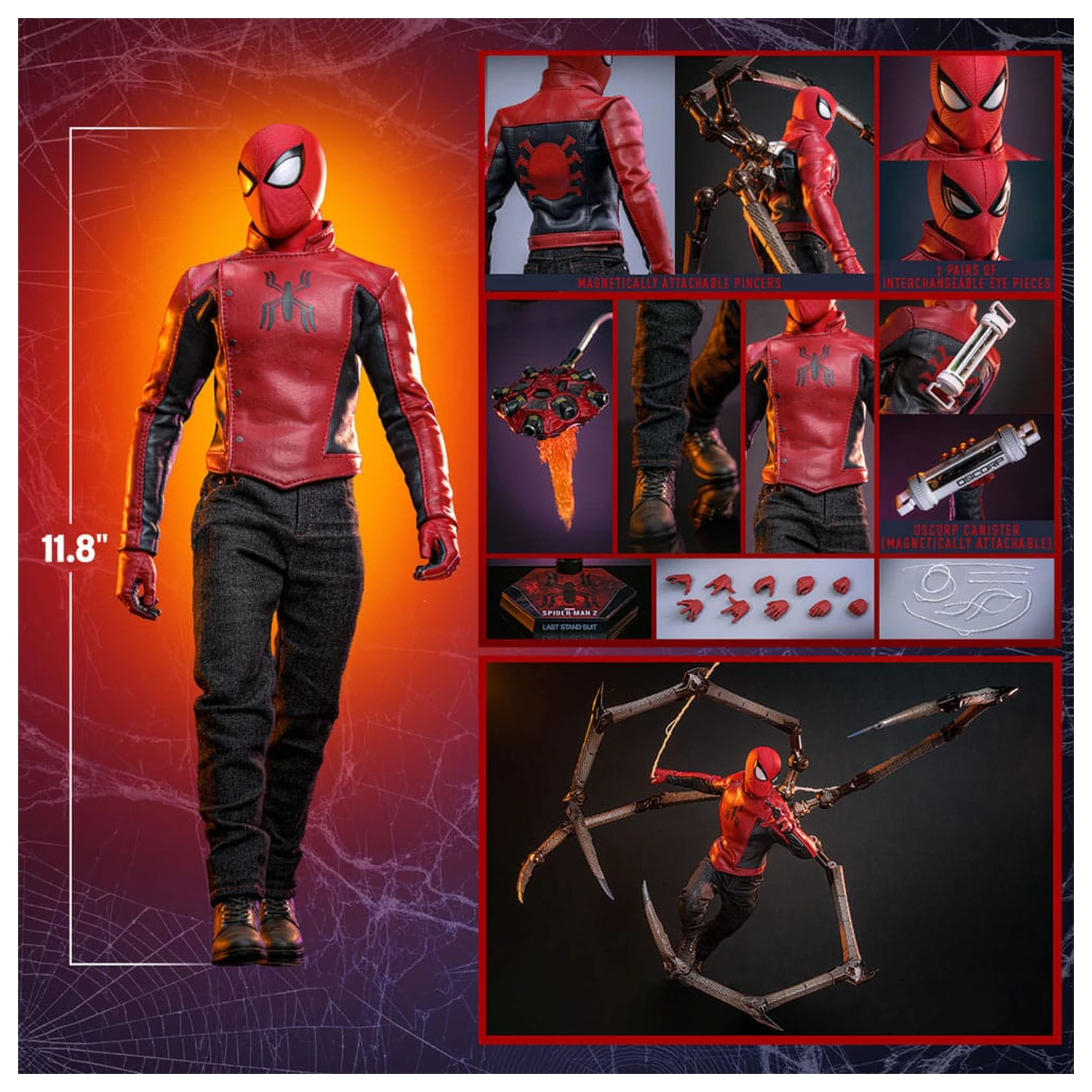 Spider-Man 2 akčná figúrka 1/6 Peter Parker (Last Stand Suit) Hot Toys Exclusive 30 cm produktová fotografia
