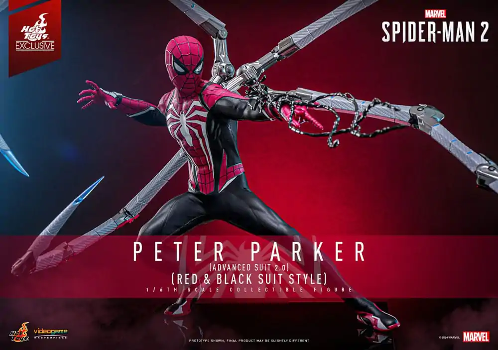 Spider-Man 2 Video Game Masterpiece Akčná Figúrka 1/6 Peter Parker (Advanced Suit 2.0) (Red and Black Suit Style) 30 cm produktová fotografia