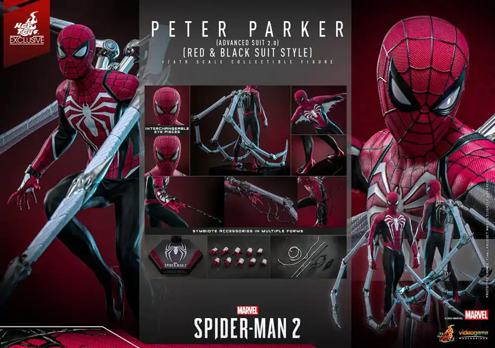 Spider-Man 2 Video Game Masterpiece Akčná Figúrka 1/6 Peter Parker (Advanced Suit 2.0) (Red and Black Suit Style) 30 cm produktová fotografia