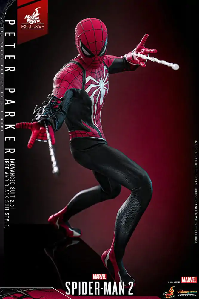 Spider-Man 2 Video Game Masterpiece Akčná Figúrka 1/6 Peter Parker (Advanced Suit 2.0) (Red and Black Suit Style) 30 cm produktová fotografia