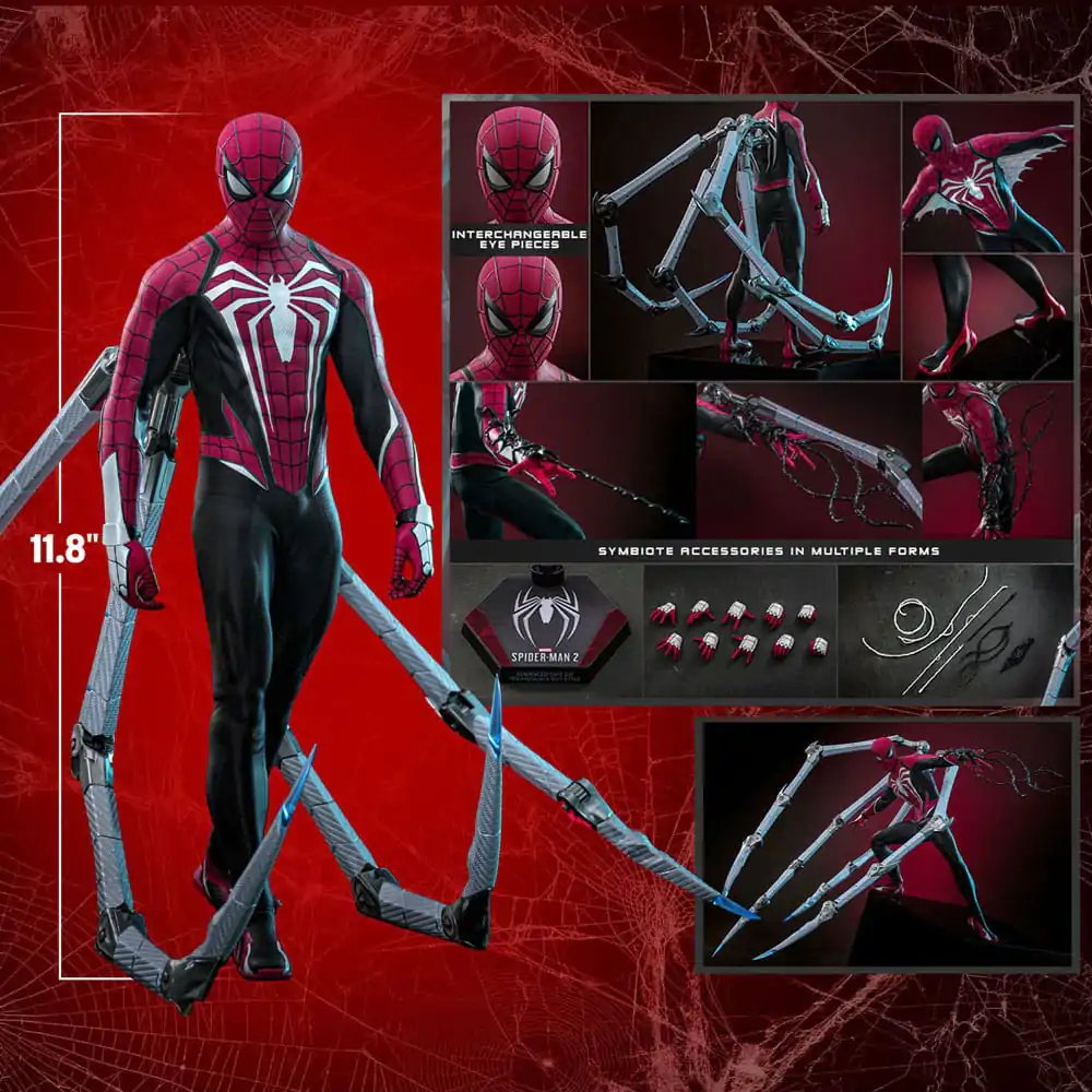 Spider-Man 2 Video Game Masterpiece Akčná Figúrka 1/6 Peter Parker (Advanced Suit 2.0) (Red and Black Suit Style) 30 cm produktová fotografia