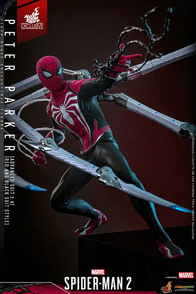 Spider-Man 2 Video Game Masterpiece Akčná Figúrka 1/6 Peter Parker (Advanced Suit 2.0) (Red and Black Suit Style) 30 cm produktová fotografia