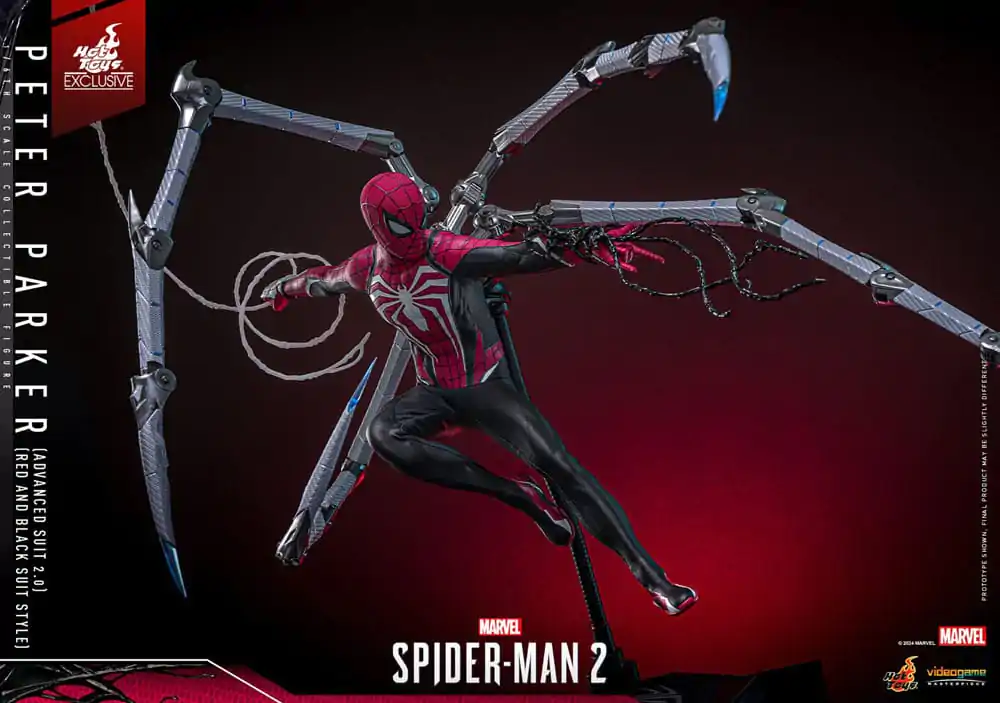 Spider-Man 2 Video Game Masterpiece Akčná Figúrka 1/6 Peter Parker (Advanced Suit 2.0) (Red and Black Suit Style) 30 cm produktová fotografia