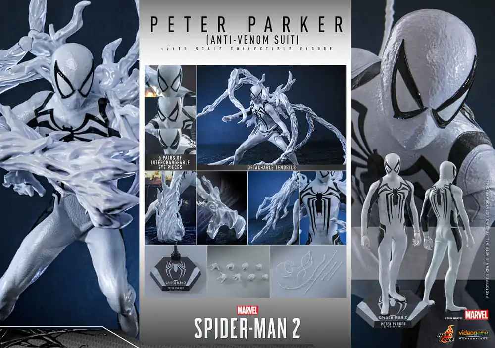 Spider-Man 2 Video Game Masterpiece akčná figúrka 1/6 Peter Parker (Anti-Venom Suit) 30 cm produktová fotografia