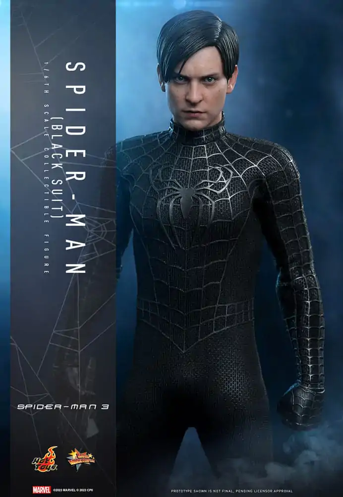 Spider-Man 3 Movie Masterpiece Akčná Figúrka 1/6 Spider-Man (Black Suit) 30 cm produktová fotografia