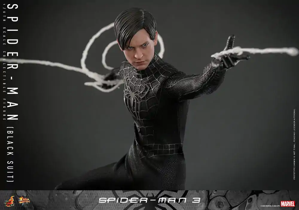 Spider-Man 3 Movie Masterpiece Akčná Figúrka 1/6 Spider-Man (Black Suit) 30 cm produktová fotografia